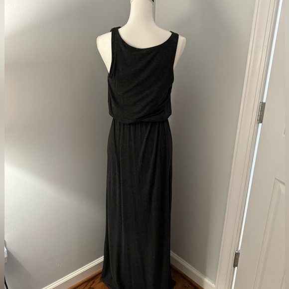 LOFT Dark Gray Blouson Maxi Dress Size Small - Picture 8 of 12